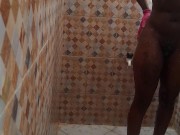 Fell down while trying to twerk inside bathroom 4/16