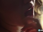 Angel DeLuca Takes On Two Cocks 2/16