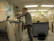 Caught by Secretary jerking off in office. Blowjob 9/16