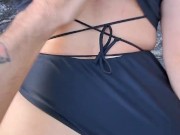 Sexo en la Naturaleza - Cojemos en el río, escupe la leche y mea