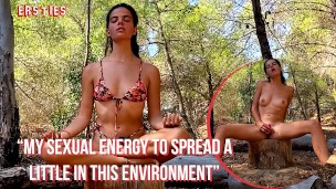 Ersties - Brunette Babe Enjoys Being Outdoors and Masturbating