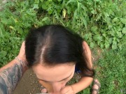 Risky Quickie Blowjob Behind Garages 12/16