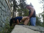 Cock Hungry Mature Cougar Gets Destroyed By Fat Cock ROUGH DOGGY OUTDOOR    part 1 14/16