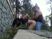 Cock Hungry Mature Cougar Gets Destroyed By Fat Cock ROUGH DOGGY OUTDOOR    part 1 16/16