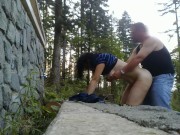 Cock Hungry Mature Cougar Gets Destroyed By Fat Cock ROUGH DOGGY OUTDOOR    part 1 2/16