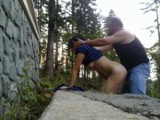 Cock Hungry Mature Cougar Gets Destroyed By Fat Cock ROUGH DOGGY OUTDOOR    part 1 8/16