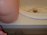 Thick Blonde Dick With Big Balls - Cumming In A Pussy Toy 14/16