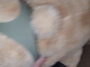 Cumming on my Teddy Bears ass 14/16