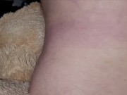 Cumming on my Teddy Bears ass 7/16