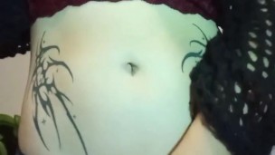 Big titty Goth Emo girl shows off in lingerie