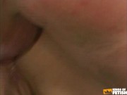 Blonde Asian gets deep mouth fuck before having intense anal and pussy fuck with a tattooed guy 16/16