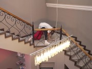 Stepsister's Teasing Leads to Steamy Staircase Encounter 2/16