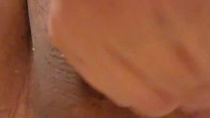 Monster dildo ruins asian hole, massive cum ropes and insertion ending