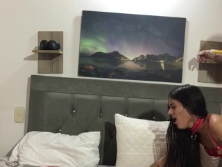 brother-in-law comes into my room and convinced me to let him fuck my pussy alone in my room on all