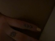 Real Ramadan prayer time in the background while nude video call 7/16