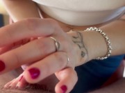 he arrives and takes out his cock suddenly I understood that he wanted to cum