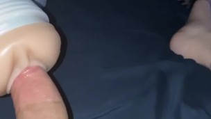 Newly 18 y/o TEEN Boy using his fleshlight toy