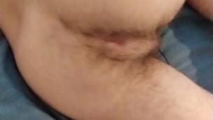 Fingering my skinny hairy ass