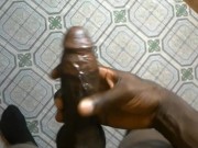 STROKING CUVED MANDINGO  AND OILING SESSION