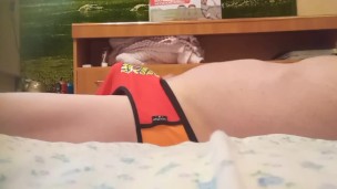 Skinny boy jerks & cum
