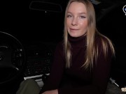 Stepbrother's wife such a slut, she gave herself secretly in the car 1/16