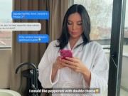 Доставщик пиццы вылизал мокрую киску. Милашка поела сперму курьера - Ева Сода 1/16