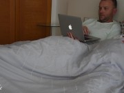 Married couple watching porn together and it made wife so horny she started sucking and fucking 1/16