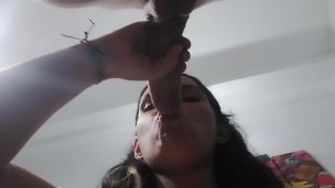 SORPRESIVA Súper MAMADA profunda y babosa TRAGANDO cum