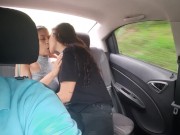 I kiss with a stranger in the back seat of the Uber and she takes off my shirt and caresses me 12/16