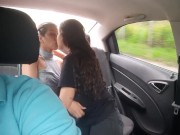 I kiss with a stranger in the back seat of the Uber and she takes off my shirt and caresses me 6/16