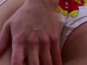 flaunting those sweet cartoon panties 14/16