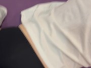 he jerks off again to cum on my butt while his balls are completely empty 🤦🏼‍♀️ 3/16