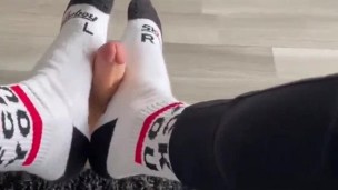 🧦Foot fetish white socks part 1