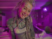 I enjoy anal hardcore rough sex give blowjob and masturbation with my big toys - tattooed woman 5/16