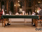 CUCK4K. Rika Fane fucked in shaved pussy by groundskeeper on husband's eyes 2/16