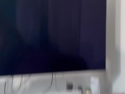 Hot Mature MILF spread and fucked into the sofa before doggy and cumming inside 16/16