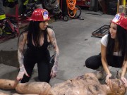 Big Tit Milf Asa Akira and Goth Best Friend Joanna Angel Give History Lesson on Pizza 2/16