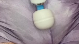 Soaked Diaper Under Spandex Hitachi Masturbation