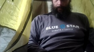 Jacking off for you. Request: Can somebody please come stroke my cock at camp