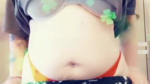 Naughty tease leprechaun