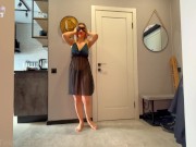 Поймал шлюху мачеху за изменой. Она заплатила за молчание трахом - AngelDemonHub 1/16