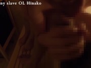 A company office lady has continuous orgasms while convulsing with a clitoris vibrator 9/16