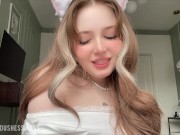 Cute 18 yo cat girl try her FIRST ANAL play! Cream from her pussy 1/16