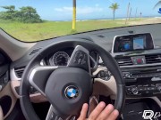 naughty brunette had sex in the abandoned kiosk by the sea - Drii Cordeiro 1/16