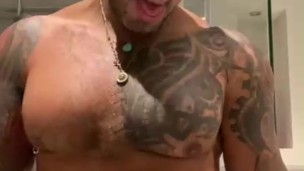 After showering I play with my cock BBC for you - VIKTOR ROM -