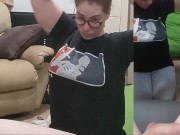 Heather Kane Sucks Off a Lucky Student!