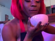 Catgirl Cums hard and licks up and spits out every drop 13/16