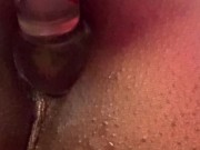 Cute Ebony Fuck her ass and squirts from vibrator 10/16