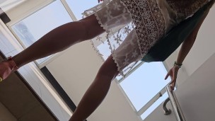 ASS n Pussy fingering on Hotel corridors # Public Place NO PANTIES