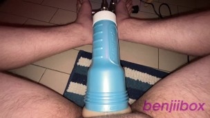 I get jerked off by my automatic fleshlight